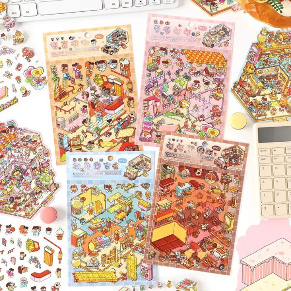 [ Set 12 Túi ] Sticker 3D [ 12.9*19cm ] - 16810