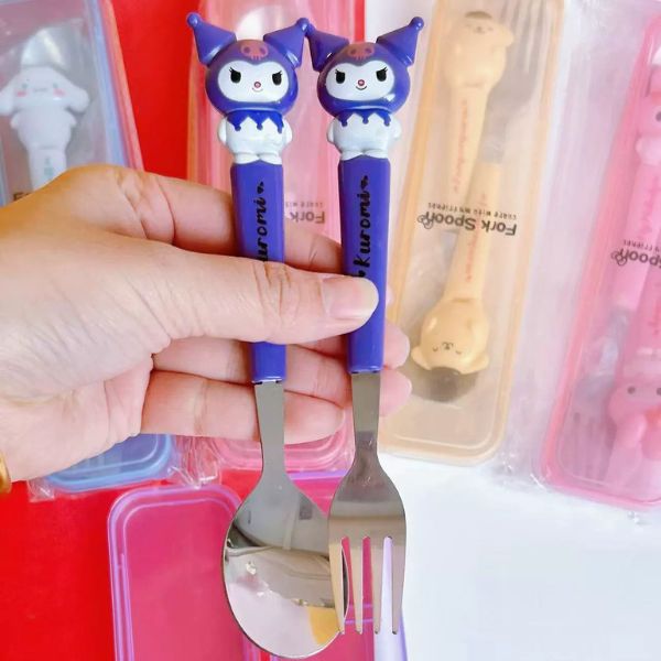 [ Set 5 Bộ ] Dụng Cụ Ăn Uống Sanrio [ Bộ 2 Cái ] - 17190