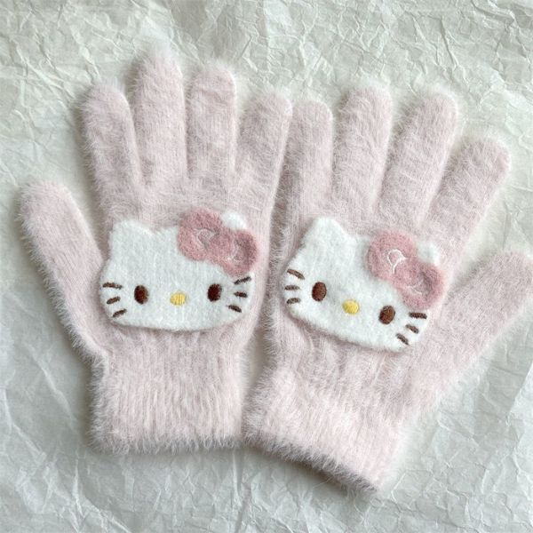 [ Set 6 Đôi ] Găng Tay Len Hello Kitty- 18083