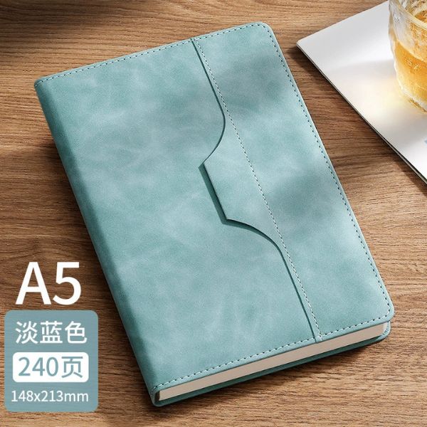 [ Set 2 Quyển ] Sổ Bìa Da Có Ngăn Đựng Bút [ A5 - 240 Trang ] - 18120