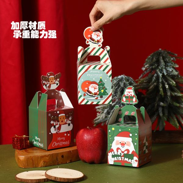 [ Set 100 Cái ] Hộp Quà Giáng Sinh [ 8.5*8.5*8.5cm ] - 18467