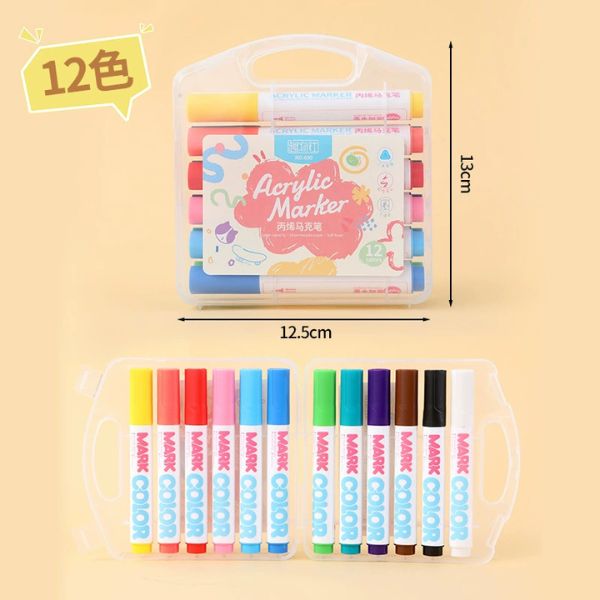 [ Set 2 Hộp ] Bút Lông màu Acrylic [ 12-24-36-48 Màu ] - 19215