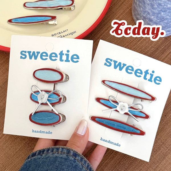 [ Set 12 Vỉ ] Kẹp Tóc [ Vỉ 3 Cái ] - 19258