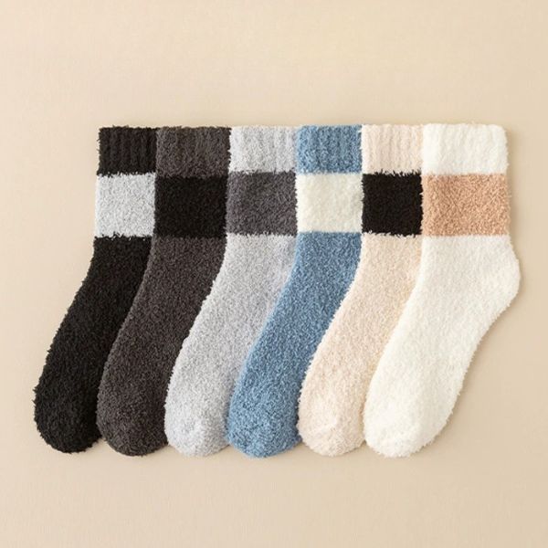 [ Set 10 Đôi ] Vớ Lông Cừu San Hô Dài [ Cotton / Bao Bì Riêng Lẻ ] - 19680