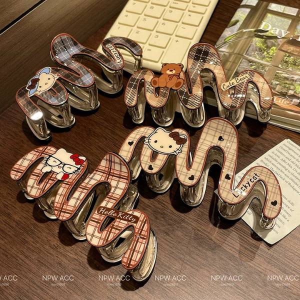 [ Set 12 Cái ] Kẹp Tóc Hello Kitty [ Acrylic / 12-13cm ] - 19805