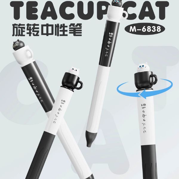 [ Hộp 24 Cây ] Bút Bi Gel Xoay Muller [ 0.5mm / Đen ] - 19888