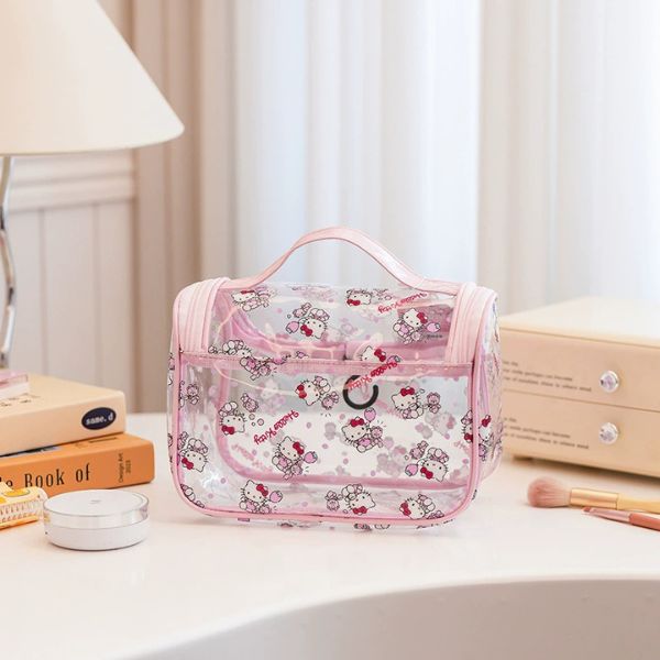 [ Set 2 Cái ] Túi Đựng Mỹ Phẩm Hello Kitty [ 22*12*18cm ] - 19887