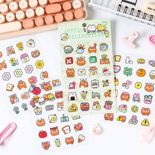 [ Set 12 Túi ] Sticker [ Túi 4 Tấm ] - 19989