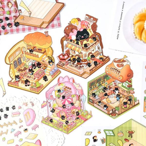 [ Set 12 Túi ] Sticker Trang Trí 3D - 19991