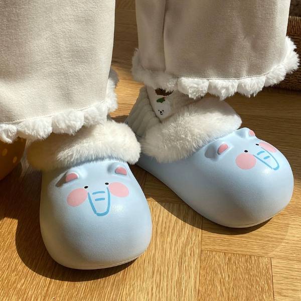 [ Set 2 Đôi ] Dép Bông Chống Trượt Đế Cao [ Size : 36 > 41 ] - 19978