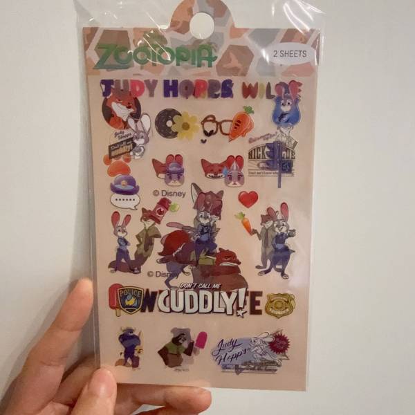 [ Set 10 Túi ] Sticker Zootopia [ Túi 2 Tấm ] - 20285