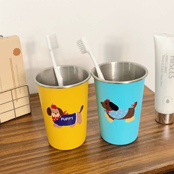 [ Set 5 Cái ] Cốc Đánh Răng [ Inox 304 ] - 20350