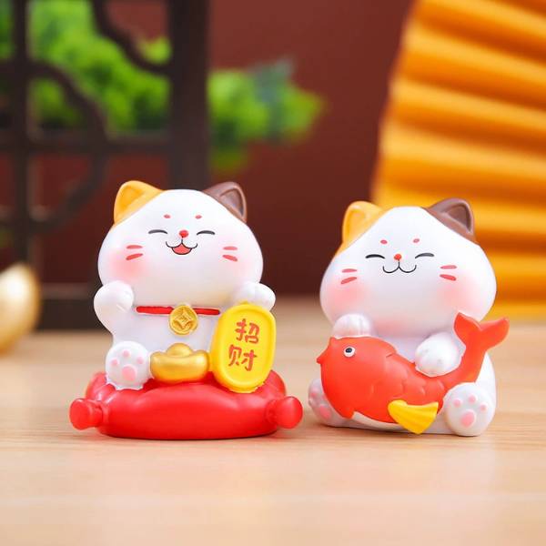 [ Hộp 8 Box ] Blind Box Tượng Trang Trí Mèo Thần Tài - 20359