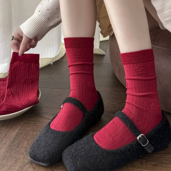 [ Set 12 Đôi ] Vớ Dài [ Cotton ] - 20409