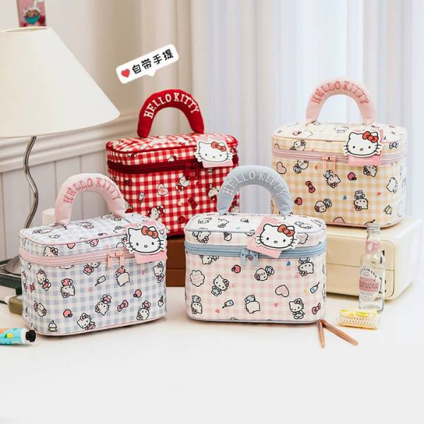 [ Set 2 Cái ] Túi Đựng Mỹ Phẩm Hello Kitty - 20479