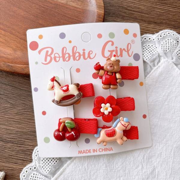 [ Set 12 Vỉ ] Kẹp Tóc / Cột Tóc - 20505