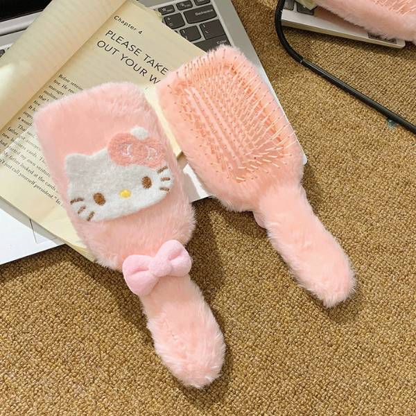 [ Set 5 Cái ] Lược Đệm Mát Xa Hello Kitty - 20688