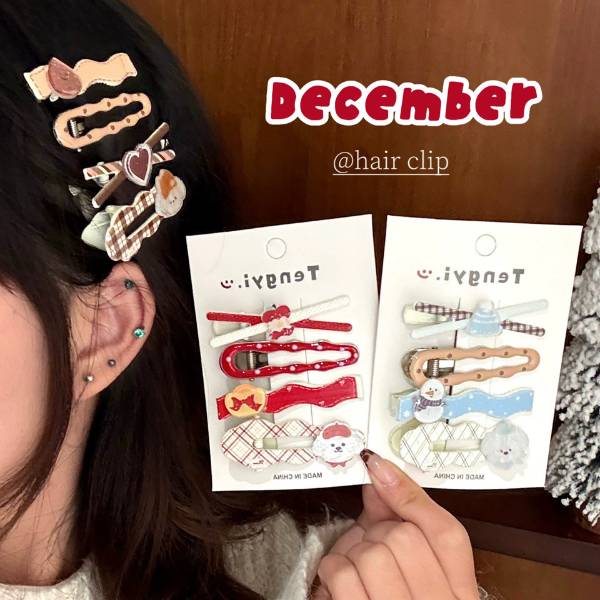 [ Set 12 Vỉ ] Kẹp Tóc [ Vỉ 4 Cái ] - 20706