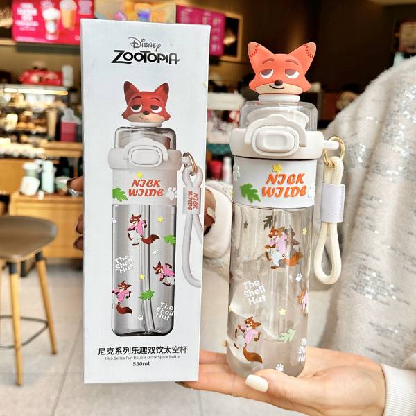 [ Set 2 Cái ] Bình Nước Zootopia [ 550ml ] - 20724