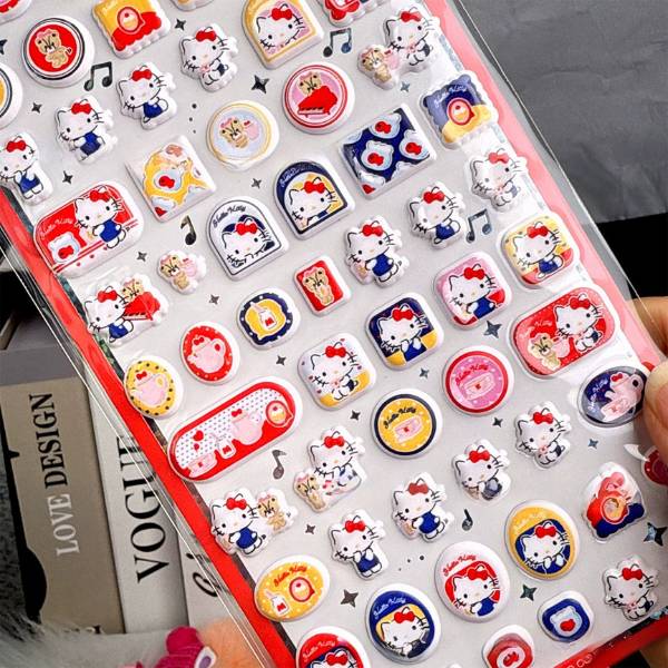 [ Set 12 Túi ] Sticker Nổi Hello Kitty - 20903