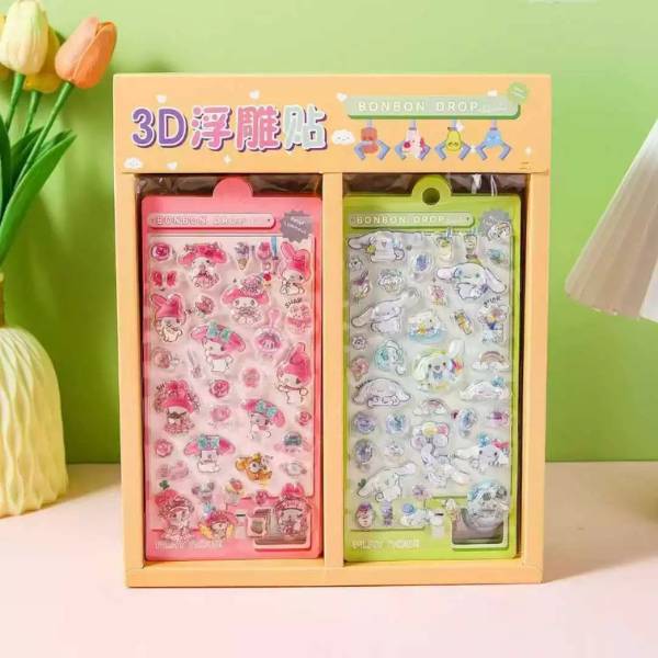 [ Hộp 24 Túi ] Sticker Nổi Sanrio - 20900