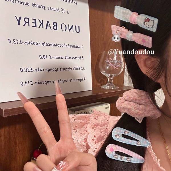 [ Set 100 Cái ] Kẹp Tóc Hello Kitty - 20981