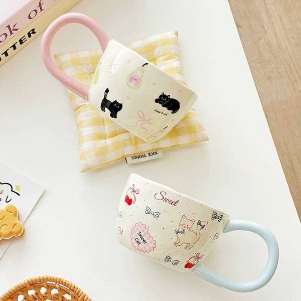 [ Set 2 Cái ] Cốc Sứ [ Hộp Màu ] - 21283