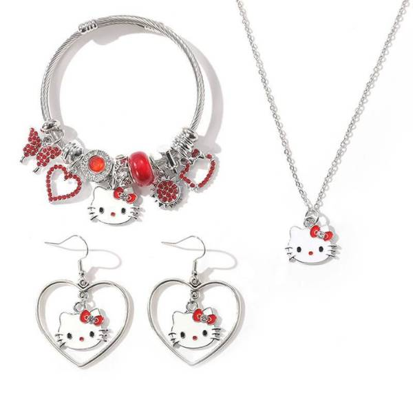 [ Set 2 Bộ 3 Món ] Vòng Tay Hello Kitty [ Điều Chỉnh Size ] - 21328