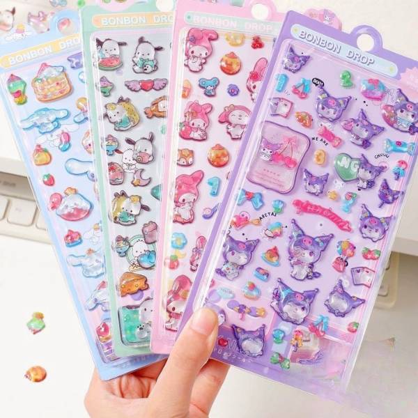 [ Set 20 Túi ] Sticker Nổi Sanrio - 21418
