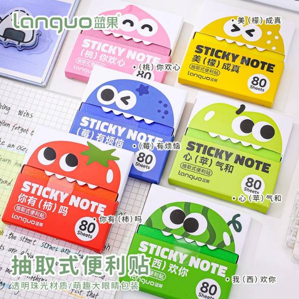 [ Set 12 Hộp ] Giấy Note Trong Suốt [ Hộp 80 Tờ ] - 21474