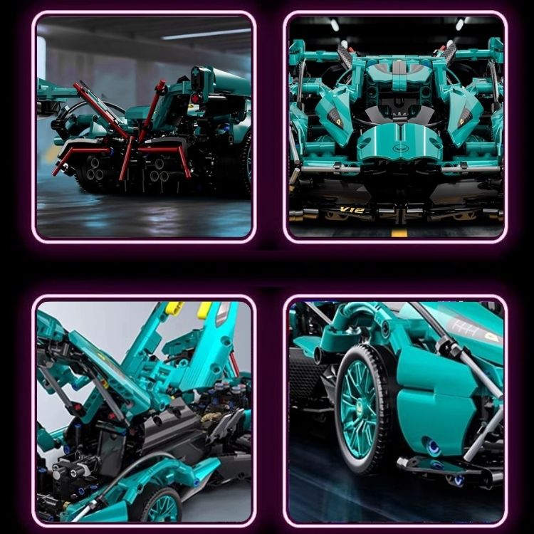 Lego Siêu Xe Lamborghini Tiffany Blue V12 [ Size 1:14 / 36cm ] - 21568