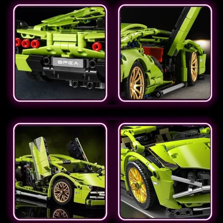 Lego Siêu Xe Lamborghini Green Bull SIAN [ Size 1:14 / 36cm ] - 21569