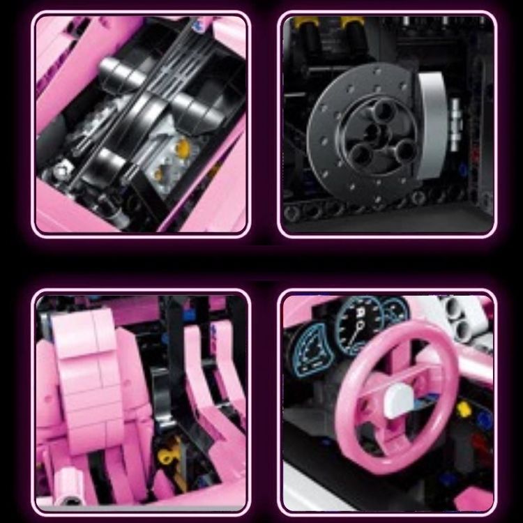 Lego Siêu Xe Bugatti Pink [ Size 1:14 ] - 21579