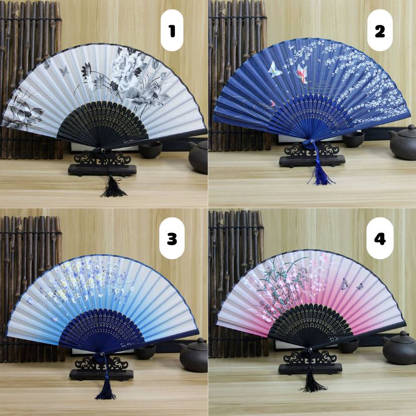 [ Set 10 Cái ] Quạt Xếp Truyền Thống - 21609