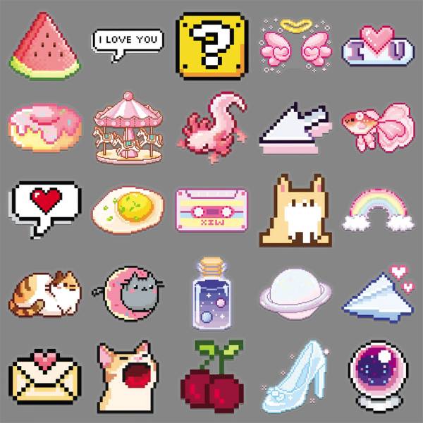 [ Set 10 Túi ] Sticker [ 50 Miếng ] - 21728