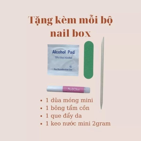 [ Set 2 Bộ ] Nail Thiết Kế [ 10 PCS + Bộ Dán Nail ] - 22057