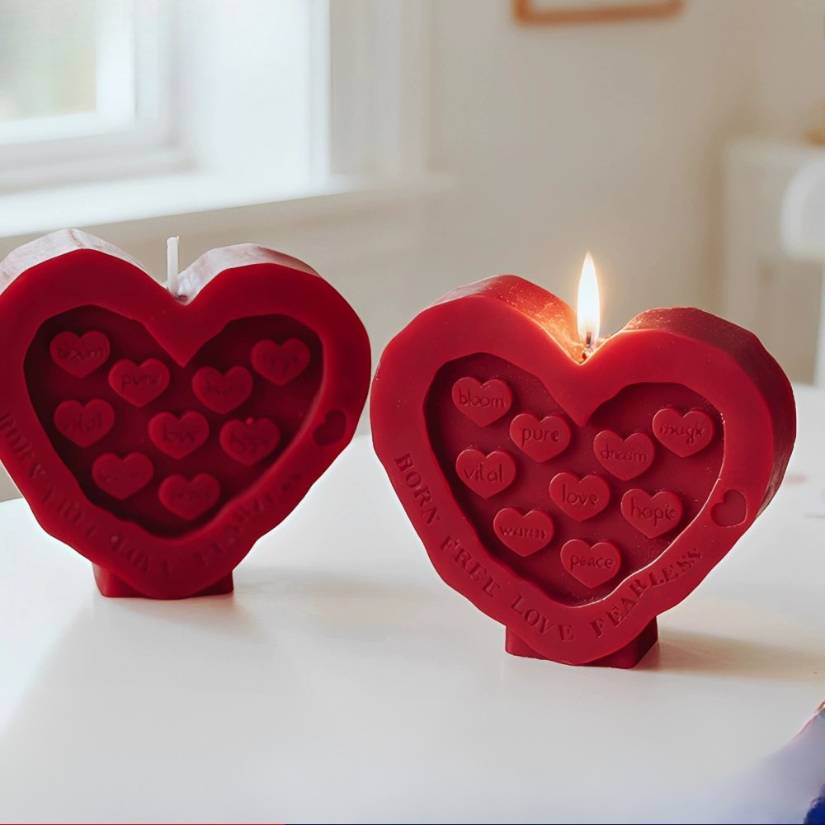 [ Set 5 Cái ] Nến Thơm [ Hương Hoa Hồng / 8*2.5*7.5cm ] - 22375