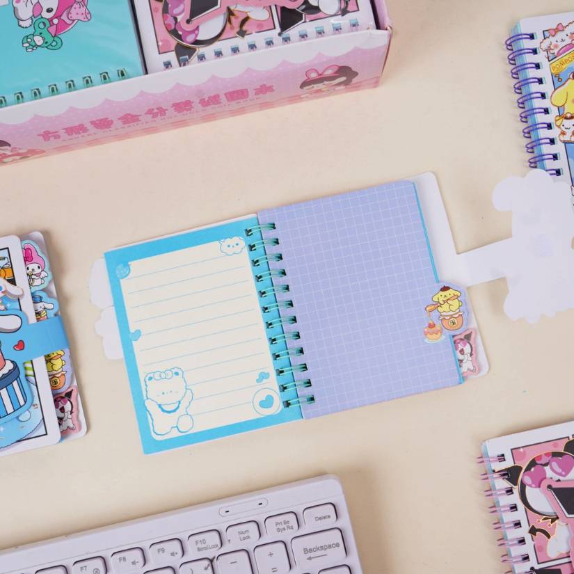 [ Set 24 Quyển ] Sổ Tay Sanrio [ A7 / Giấy Hoạ Tiết ] - 22288