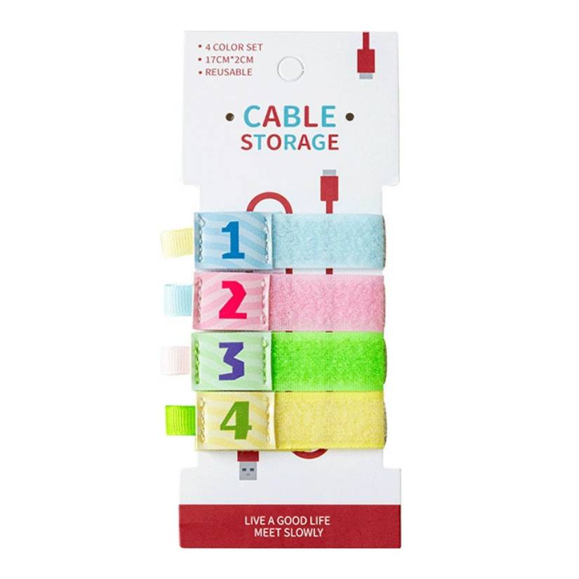 [ Set 10 Vỉ ] Dây Buộc Cáp Sạc [ Vỉ 4 Cái ] - 22406