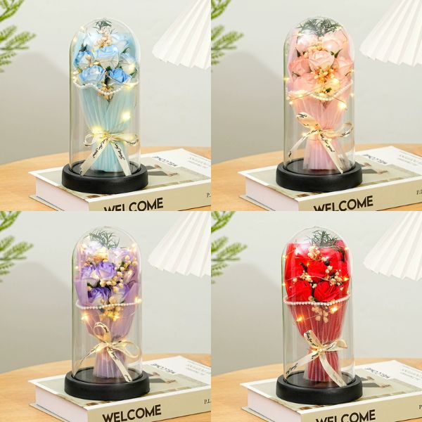 [ Set 4 Hộp ] Hoa LED + Túi - 18203