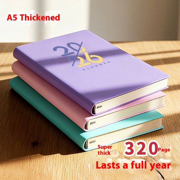 [ Set 5 Quyển ] Sổ Kế Hoạch [ A5/ Bìa Da ] - 18275