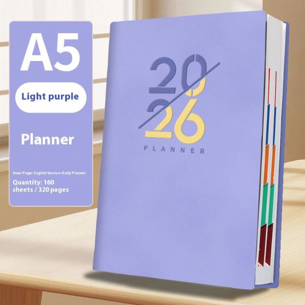 [ Set 5 Quyển ] Sổ Kế Hoạch [ A5/ Bìa Da ] - 18275