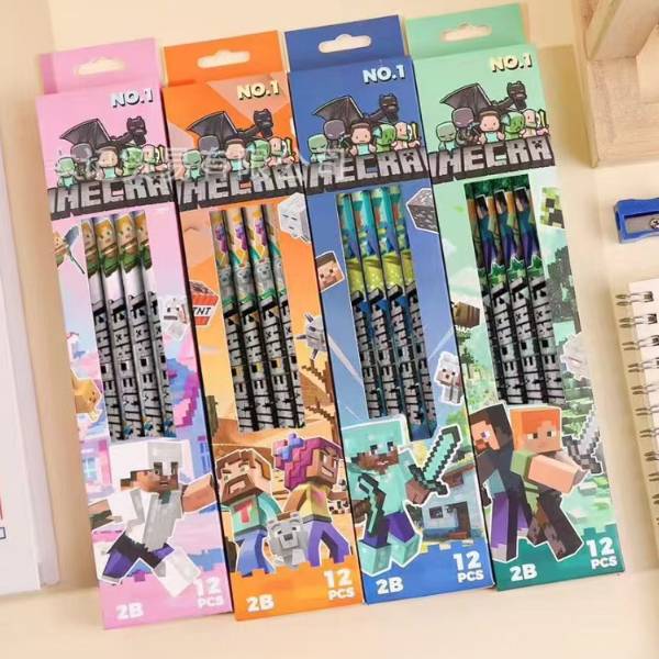 [ Set 12 Hộp ] Bút Chì Minecraft [ Hộp 12 Cây ] - 19773