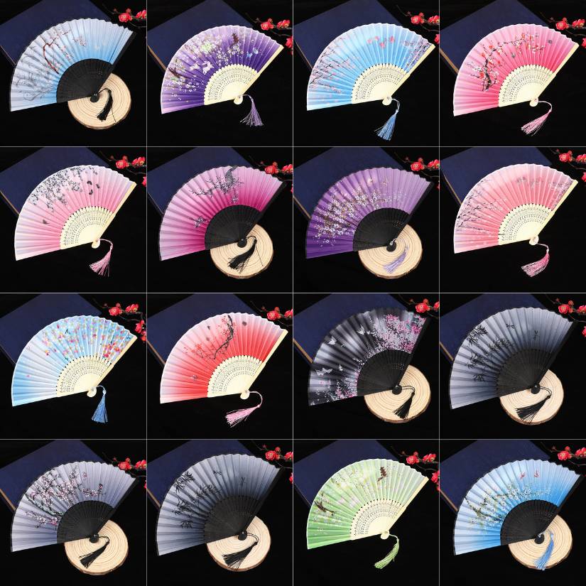 [ Set 10 Cái ] Quạt Xếp Truyền Thống - 21609