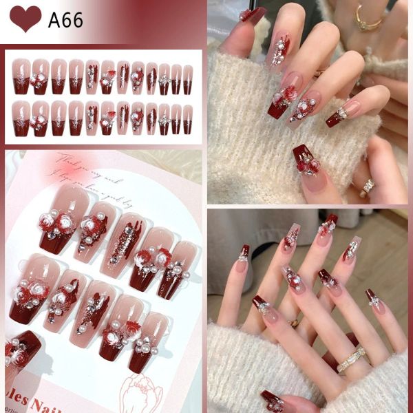[ Set 5 Hộp ] Nail [ 24 PCS + Keo Thạch ] - 21872