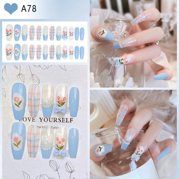 [ Set 5 Hộp ] Nail [ 24 PCS + Keo Thạch ] - 21877