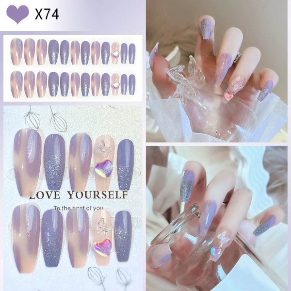 [ Set 5 Hộp ] Nail [ 24 PCS + Keo Thạch ] - 21878