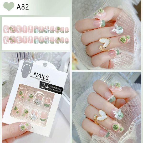 [ Set 5 Hộp ] Nail [ 24 PCS + Keo Thạch ] - 21880