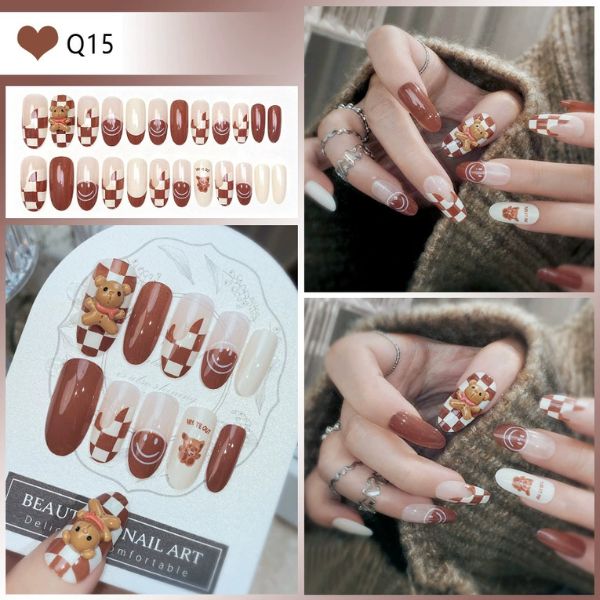 [ Set 5 Hộp ] Nail [ 24 PCS + Keo Thạch ] - 21881