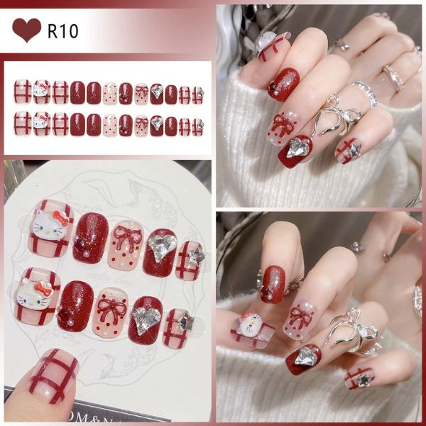 [ Set 5 Hộp ] Nail [ 24 PCS + Keo Thạch ] - 21885